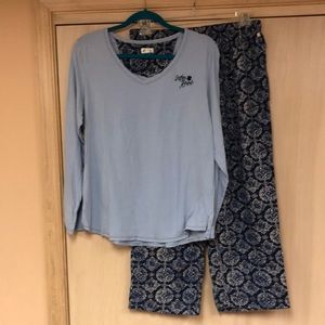 Lucky Brand Blue Flannel Pajamas